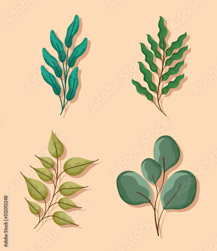green braches with leafs