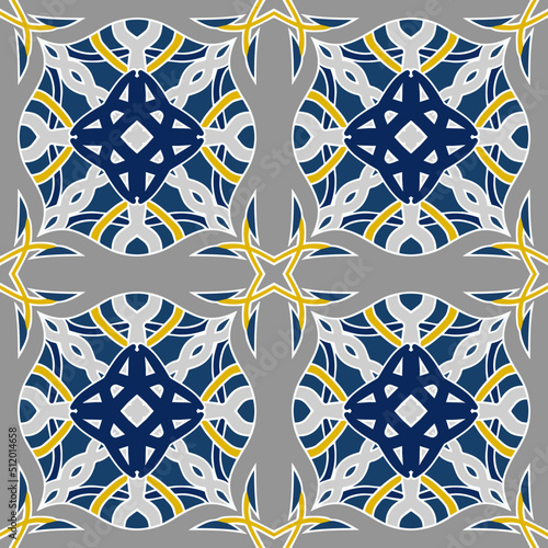 Multi-Color Morocco Seamless Pattern. Traditional Arabic Islamic Background. Vintage, Turkish, Indian style Ideal for carpet, ceramics, tiles. Vector Illustration.