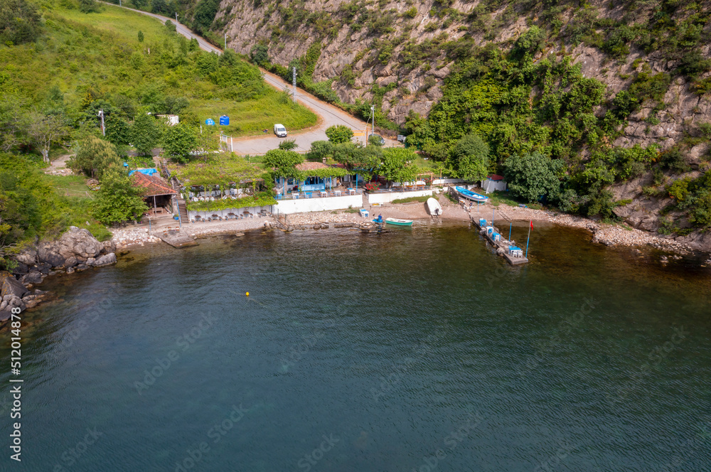 Fototapeta premium Beautiful landscape of Gideros Bay - Cide, Kastamonu, Turkey