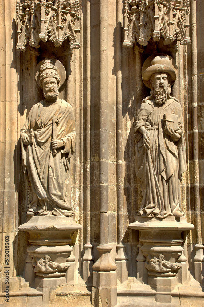 Religious figures at Murcia Cathedral - Spain