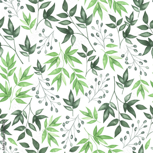 Green leaves Pattern