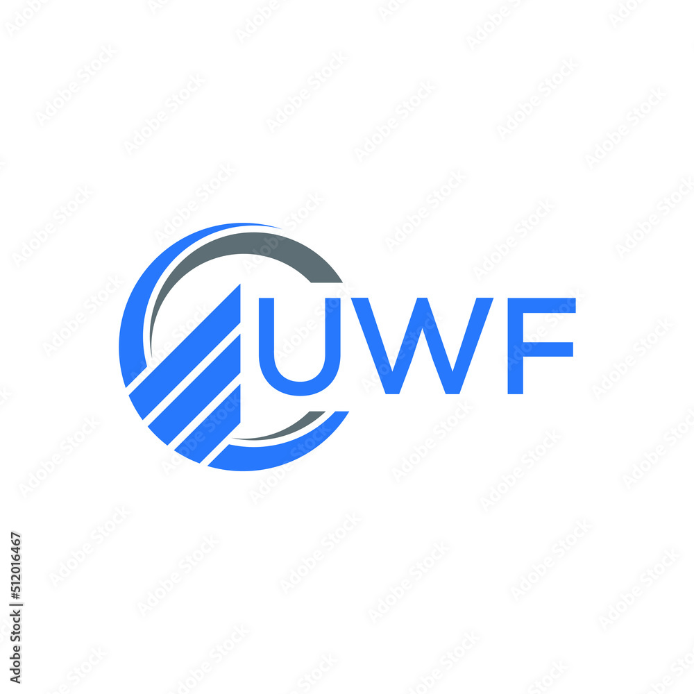 UWF Flat accounting logo design on white background. UWF creative initials Growth graph letter logo concept. UWF business finance logo design. UWF Flat accounting logo design on white background. UWF creative initials Growth graph letter logo concept. UWF business finance logo design.