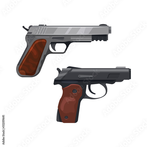 Gun pistols, revolver magnum, colt handgun weapon