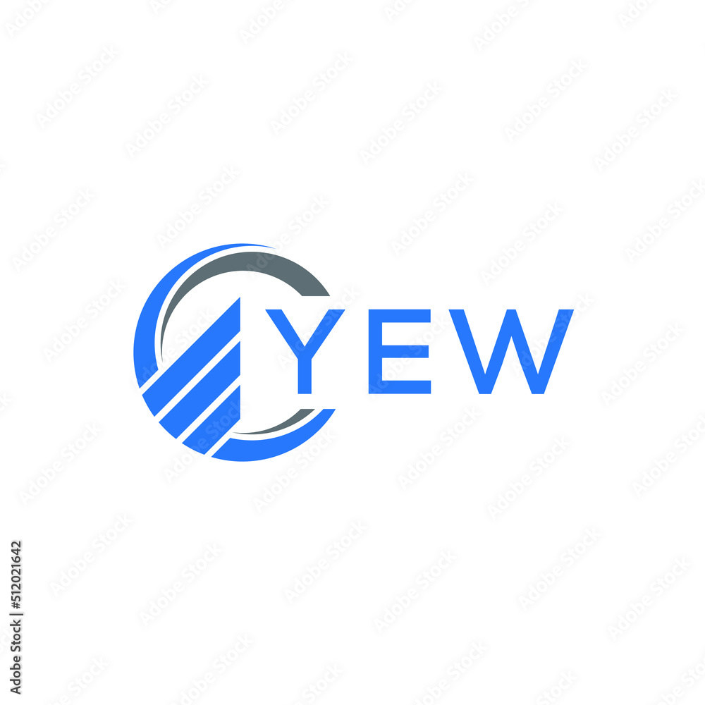 YEW Flat accounting logo design on white background. YEW creative initials Growth graph letter logo concept. YEW business finance logo design. YEW Flat accounting logo design on white background. YEW creative initials Growth graph letter logo concept. YEW business finance logo design.