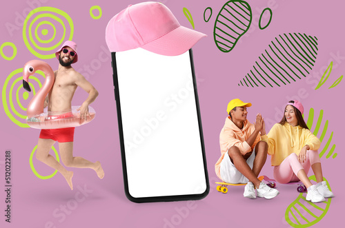 Group of young people with ...