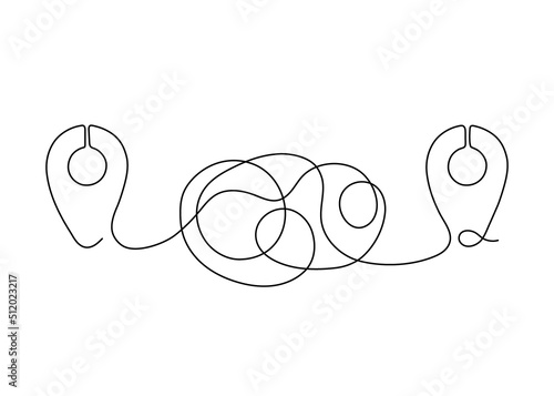 Tangled path outline with location point on map, plan of road way to goal, continuous one line drawing. Route with pointers. Travel scheme, trip planning to pins. Achievement of goal, trouble. Vector