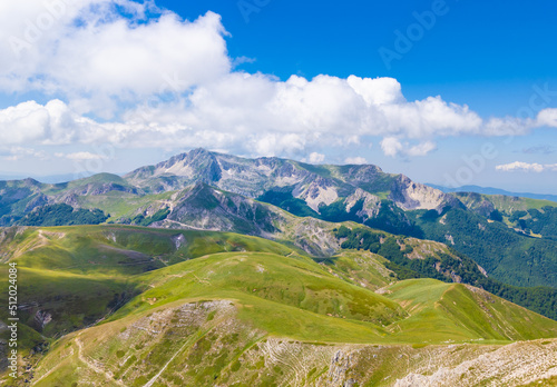 Rieti (Italy) - The summit of Monte di Cambio, beside Terminillo, during the spring. Over 2000 meters, Monte di Cambio is one of hightest peak in Monti Reatini montain range, Apennine. photo