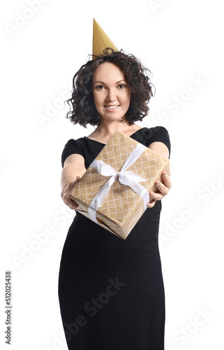 Young pregnant woman in par...