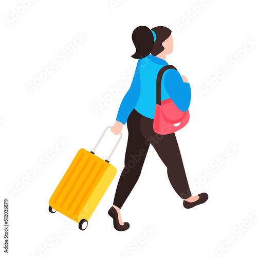 Walking Airport Passenger Composition