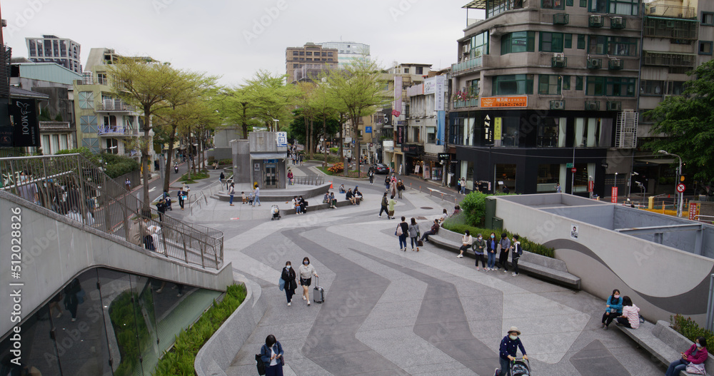 Fototapeta premium Zhongshan district in Taipei city