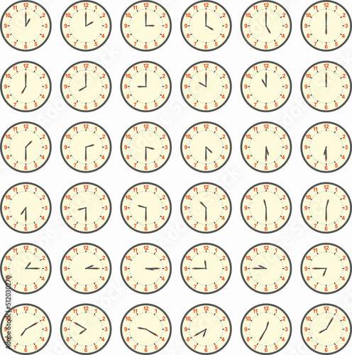 analog clocks that keep track of time