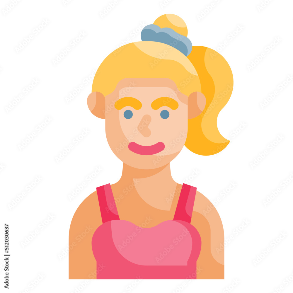 woman flat icon woman flat icon