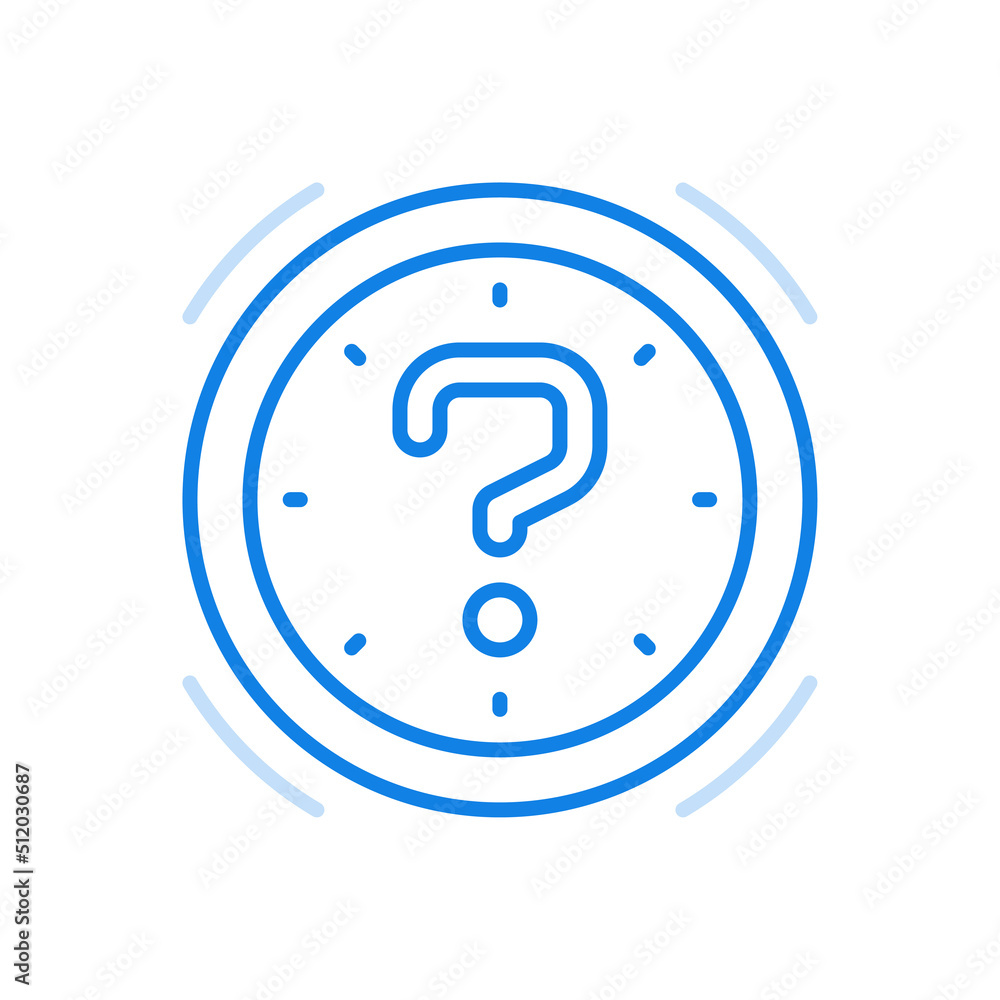 Effective use working time vector line icon. Professional organization of office schedule process. Effective use working time vector line icon. Professional organization of office schedule process.