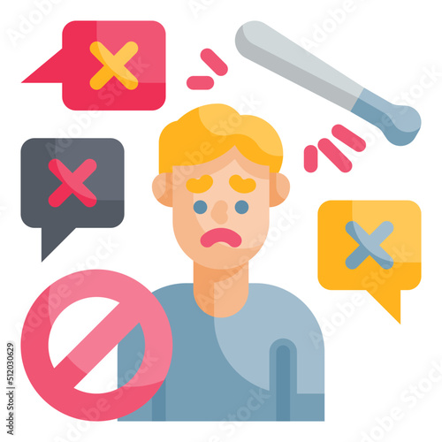 stop flat icon