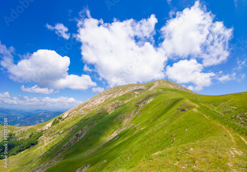 Rieti (Italy) - The summit of Monte di Cambio, beside Terminillo, during the spring. Over 2000 meters, Monte di Cambio is one of hightest peak in Monti Reatini montain range, Apennine. photo