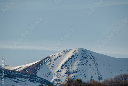 landscape with snow covered mountains © Matthieu