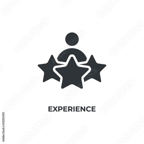 experience vector icon. filled flat sign for mobile concept and web design. Symbol, logo illustration. Vector graphics