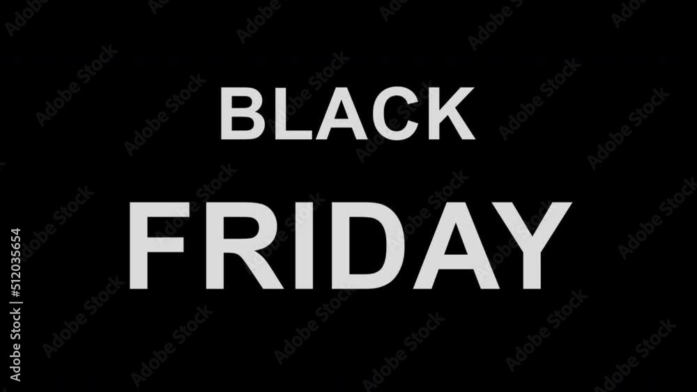 simple animation with words black friday simple animation with words black friday