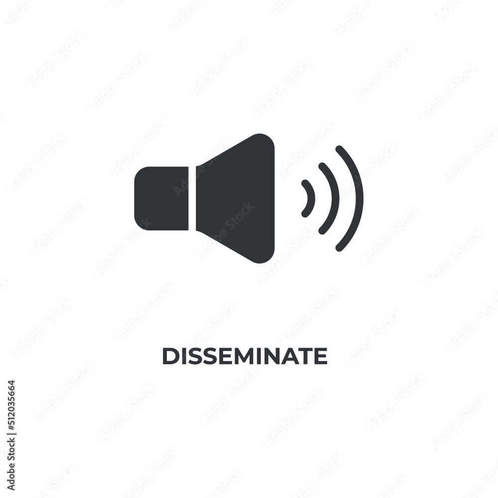 disseminate vector icon. filled flat sign for mobile concept and web design. Symbol, logo illustration. Vector graphics disseminate vector icon. filled flat sign for mobile concept and web design. Symbol, logo illustration. Vector graphics