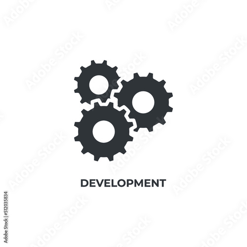 development vector icon. filled flat sign for mobile concept and web design. Symbol, logo illustration. Vector graphics
