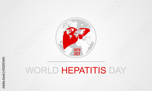 World Hepatitis Day vector logo icon illustration template design.