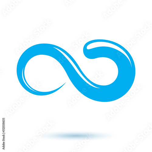 Vector blue clear water dro...