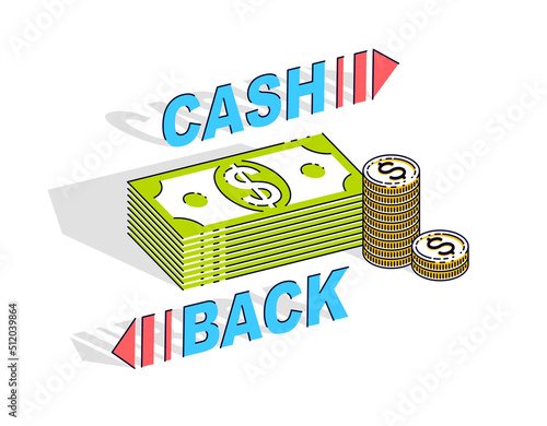 Cash Back concept, cash mon...