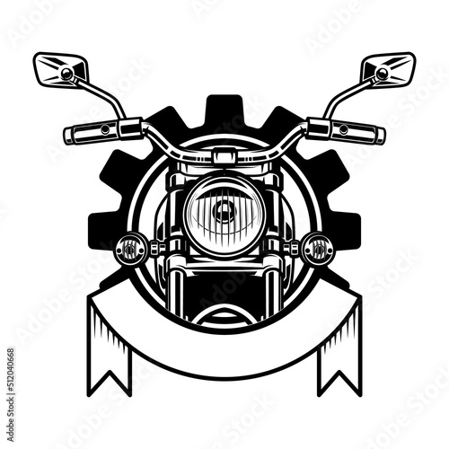 Embleem template with motorcycle. Motorcycle, Biker Monogram, Big Bike Monogram, Chopper Monogram