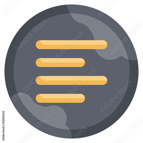 LEFT ALIGN flat icon,linear,outline,graphic,illustration