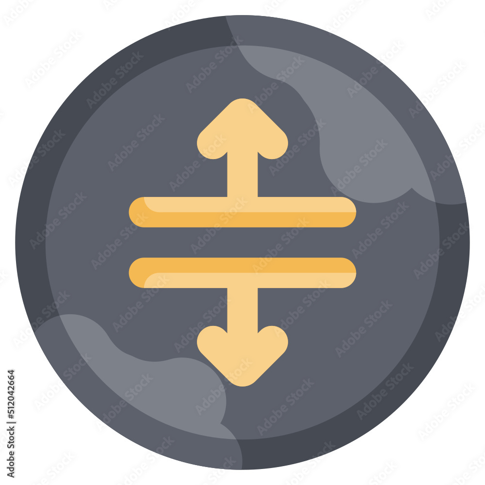 Obraz premium TEXT HEIGHT flat icon,linear,outline,graphic,illustration