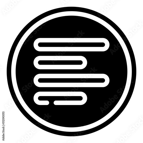 LEFT ALIGN glyph icon,linear,outline,graphic,illustration
