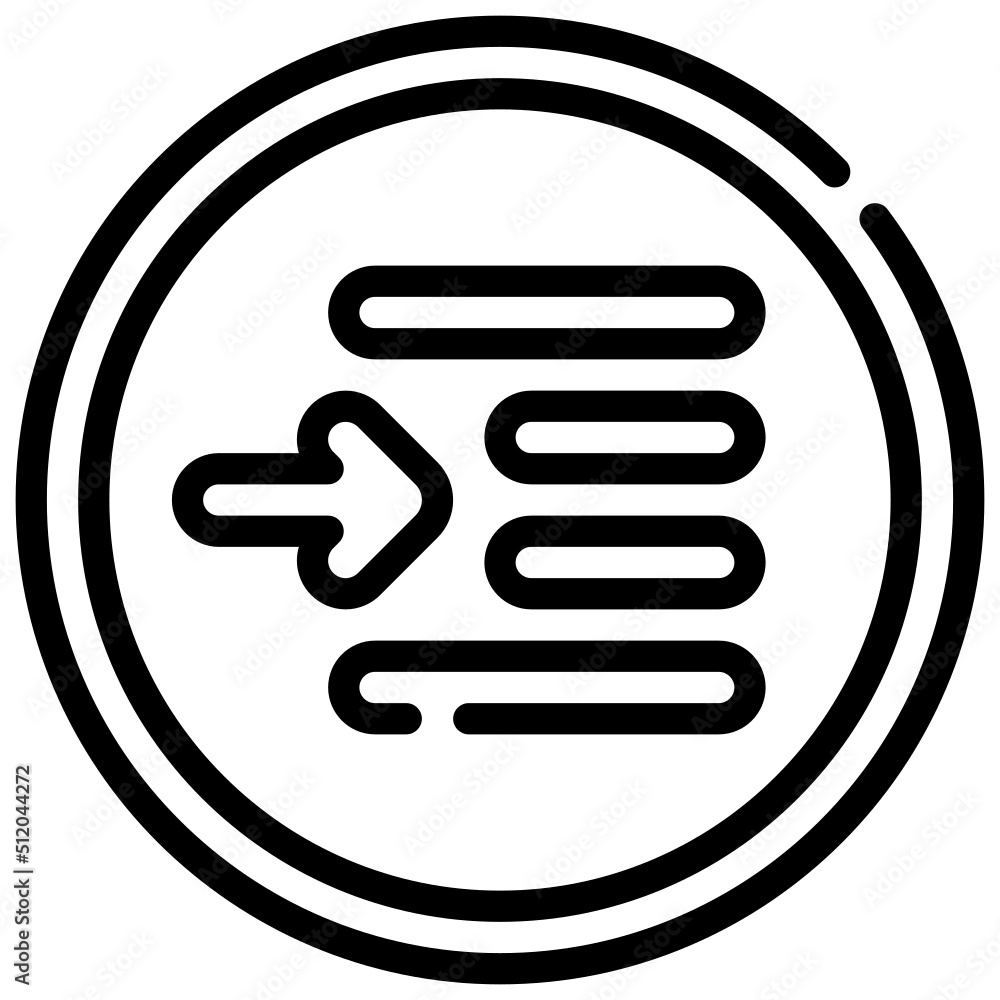 RIGHT INDENTATION line icon,linear,outline,graphic,illustration RIGHT INDENTATION line icon,linear,outline,graphic,illustration