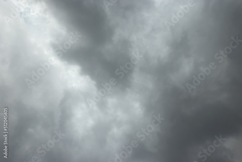 Cumulus clouds during a storm.