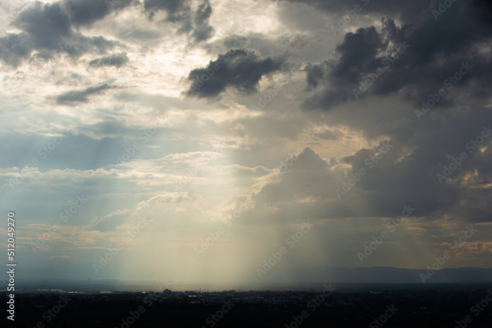 Dark storm clouds sky and thunderstorm with the rain, nature Background. Dramatic sky ray. Dark storm clouds sky and thunderstorm with the rain, nature Background. Dramatic sky ray.