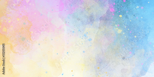pink and purple sweet candy valentines wet wash splash watercolor background digital painting