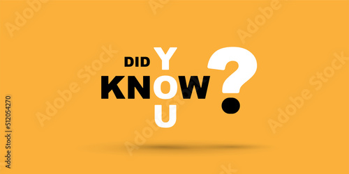 Did you know lettering text illustration