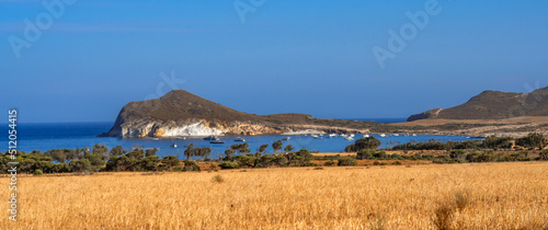 Beach of Genoveses, Cabo de Gata-Níjar Natural Park, UNESCO Biosphere Reserve, Hot Desert Climate Region, Almería, Andalucía, Spain, Europe