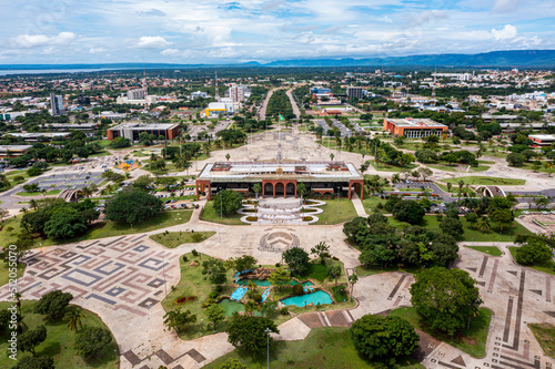 Aerial of the Governors Palace Araguaia, Palmas, Tocantins, Brazil photo