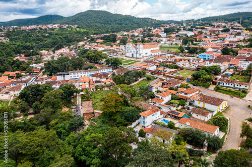 Aerial of Pirenopolis, Goias, Brazil photo