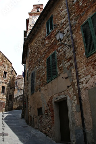 Fototapeta Naklejka Na Ścianę i Meble -  Italy, Tuscany: Glimpse of Campiglia Marittima.