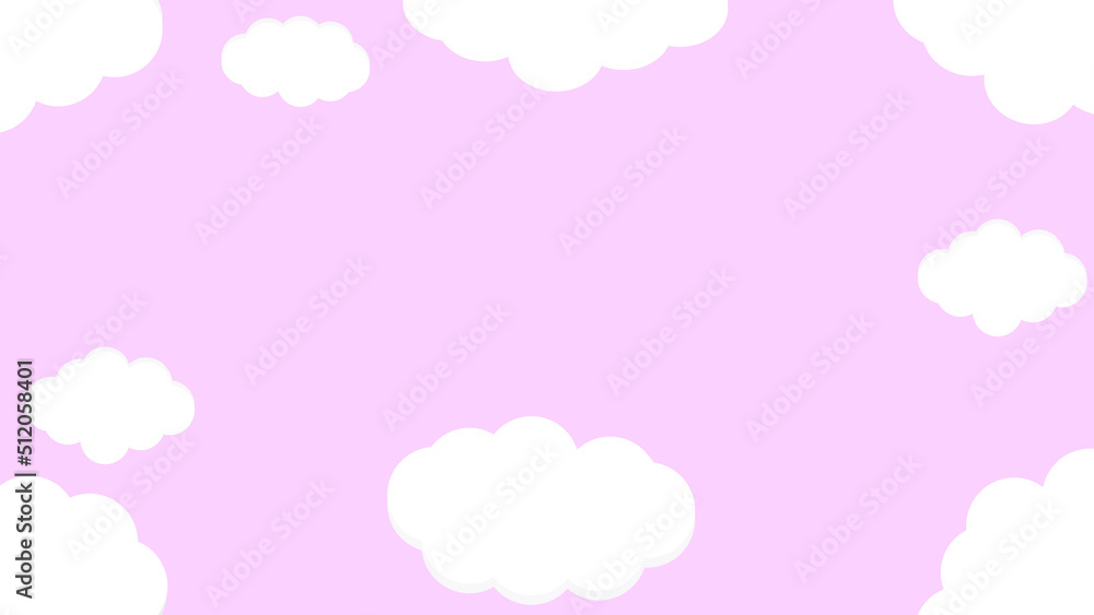cute cloud illustration on pink background, perfect for wallpaper, backdrop, postcard, background for your design cute cloud illustration on pink background, perfect for wallpaper, backdrop, postcard, background for your design