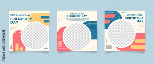 International friendship day Social Media Post Template simple