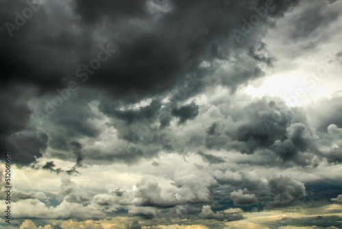 storm big clouds atmosphere elements photo
