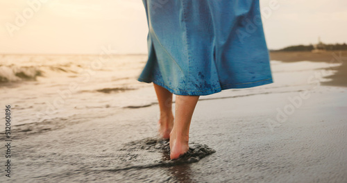 closeup of woman walking feet © ryanking999