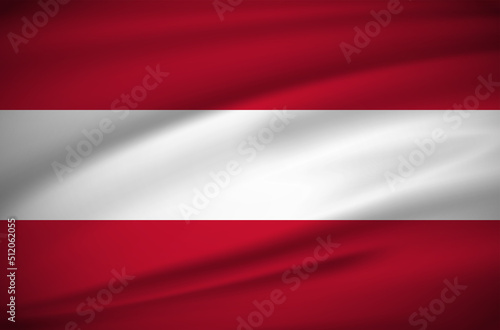 Realistic Wavy Austria flag background vector. Austria Independence Day Vector Illustration.