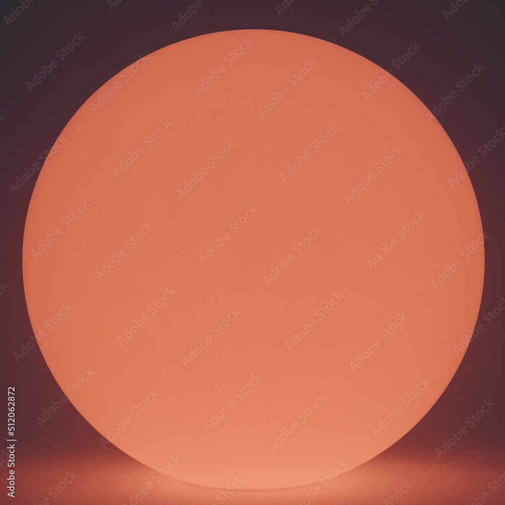 Glowing and illuminated spherical orb Glowing and illuminated spherical orb