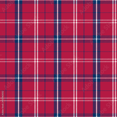 Plaid Seamless. Pastel gingham pattern. Background for memory day, independens usa. Wallpaper, blanket. photo