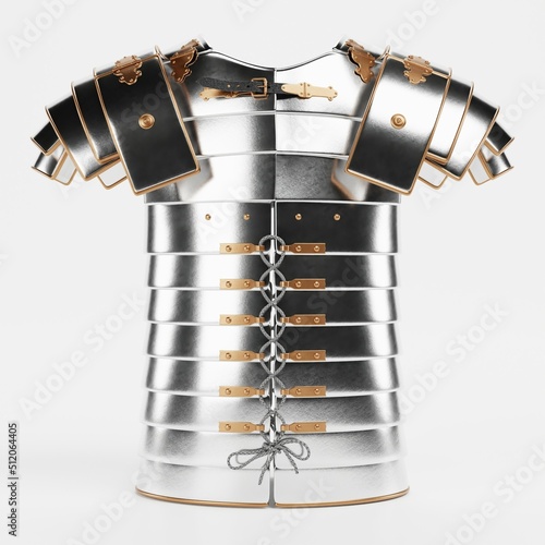 Canvas Print Realistic 3D Render of Lorica Segmentata
