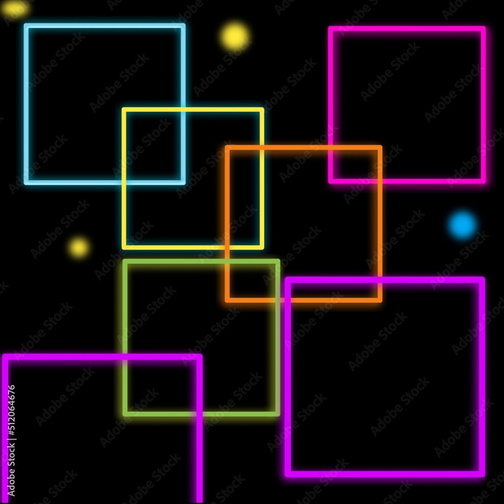 abstract background with squares neon abstract background with squares neon