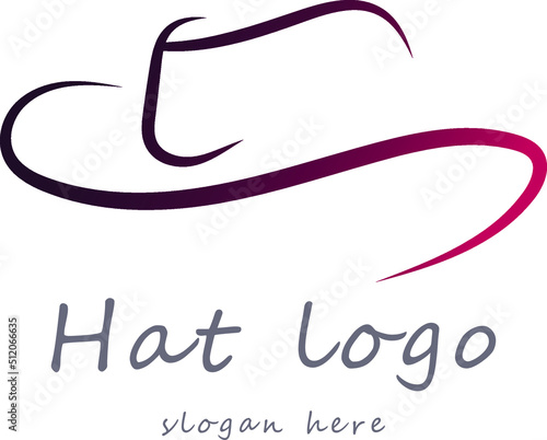 minimal hat logo for company